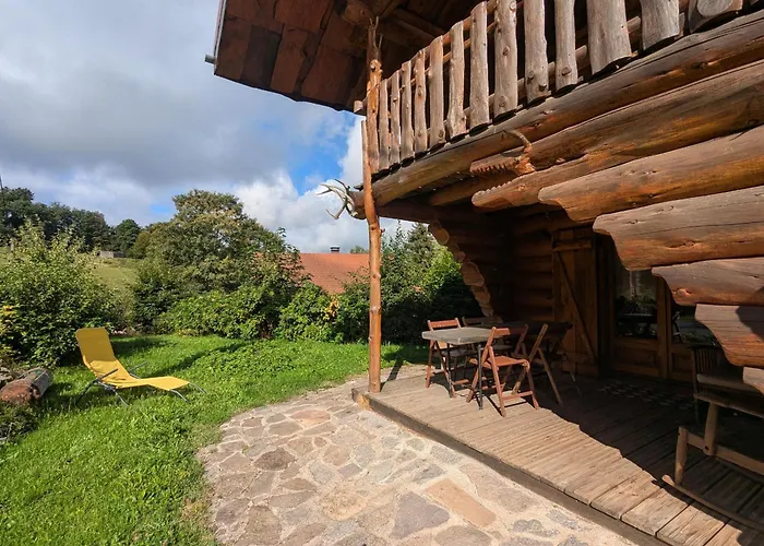 Fuste Insolite Avec Balcon Et Terrasse Dans Les Vosges - Fr-1-589-241 度假居